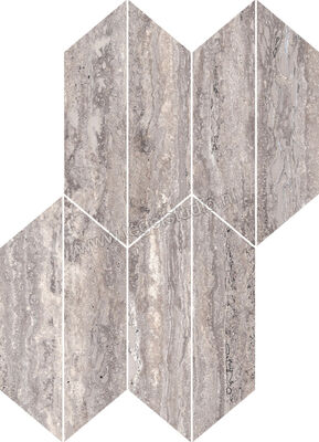 Ragno Realstone_Travertino Vein Titanio 29.4x40.7 cm Mozaiek Losanga Mat Vlak Naturale RCLA | 374959