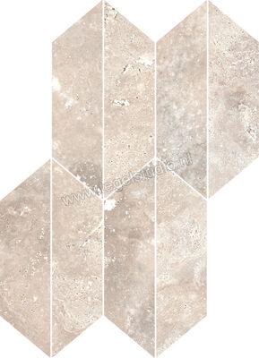  Ragno Realstone_Travertino Cross Beige 29.4x40.7 cm Mozaiek Losanga Mat Vlak Naturale RCLG | 374989