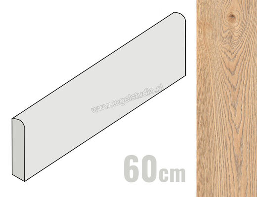  Ragno Secret Miele 8x60 cm Plint Mat Gestructureerd Naturale RCQX | 375622