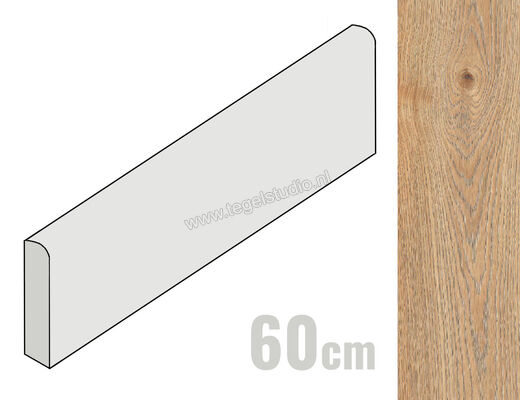  Ragno Secret Naturale 8x60 cm Plint Mat Gestructureerd Naturale RCQY | 375625