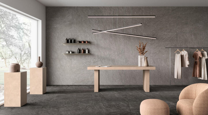  NovaBell Deepstone Graphite 60x120 cm Vloertegel / Wandtegel Mat Gestructureerd Naturale DPS92RT | 375769