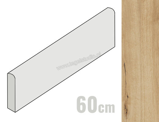  Ragno Woodtale Miele 7x60 cm Plint Mat Vlak Naturale R4XV | 376165