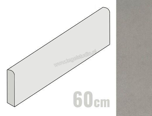  Ragno Casablanca Antracite 7x60 cm Plint Mat Vlak Naturale R3LS | 376795