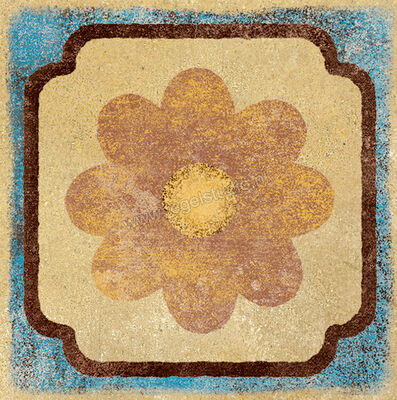  Ragno Epoca Cabochon Ocra 6.9x6.9 cm Decor Cabochon Ocra Mat Vlak Naturale R03T | 377233