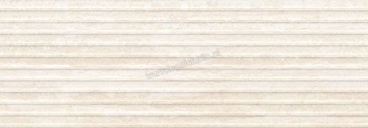  Ragno Travertino Wall Vein Bianco 40x120 cm Wandtegel Struttura 3D Dorica Mat Gestructureerd Naturale RCUP | 377746