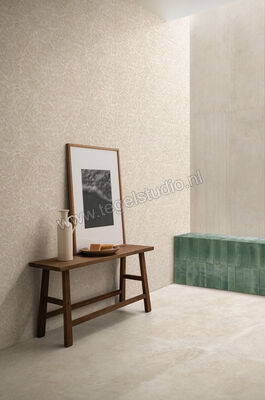  Ragno Travertino Wall Cross Bianco 40x120 cm Wandtegel Decoro Malva Touch Mat Vlak Naturale RCUV | 377773