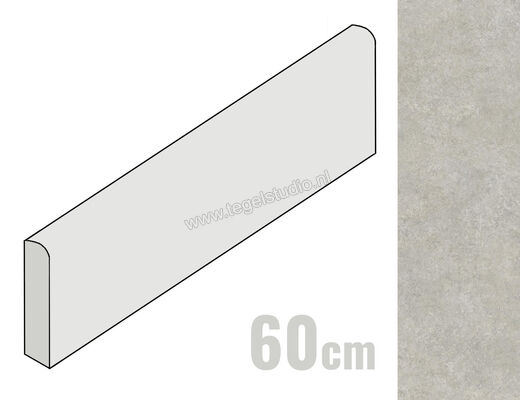  Ragno Tiempo Grigio 7x60 cm Plint Mat Vlak Naturale RCTR | 379960