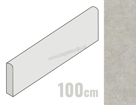  Ragno Tiempo Grigio 7x100 cm Plint Mat Vlak Naturale RCTG | 379972