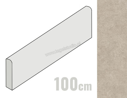  Ragno Tiempo Taupe 7x100 cm Plint Mat Vlak Naturale RCTD | 379981
