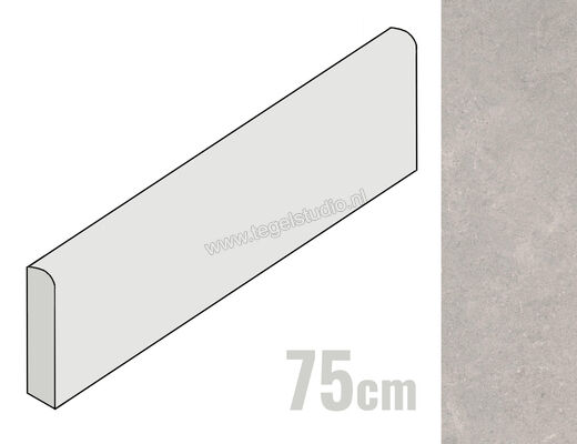  Ragno Creek Grigio 7x75 cm Plint Mat Vlak Naturale R9FG | 381175