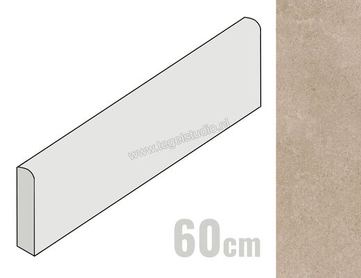  Ragno Creek Beige 7x60 cm Plint Mat Vlak Naturale R5MZ | 381181