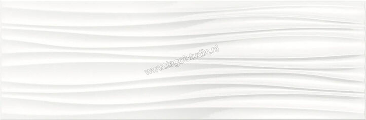  Ragno Freestyle White 25x76 cm Wandtegel Curva 3D Glanzend Gestructureerd Glossy R5QY | 381229