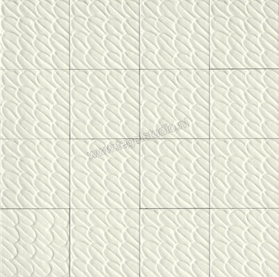  Ragno Sol Bianco 15x15 cm Wandtegel Struttura Piuma 3D Verde Glanzend Gestructureerd Naturale R9QV | 381985