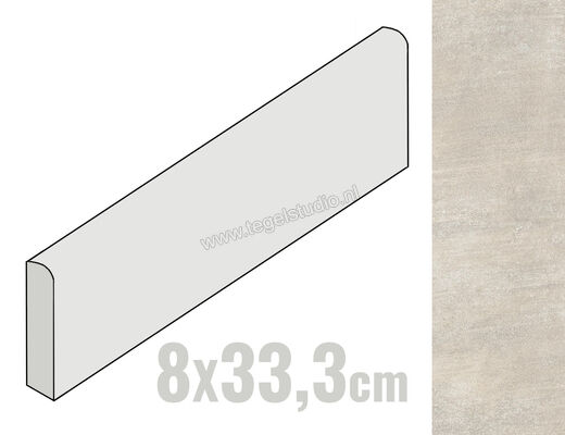  Ragno Sound Off White 8x33.3 cm Plint Mat Vlak Naturale RC4V | 382081