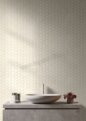  Ragno Vida Beige 30x90 cm Wandtegel Struttura Foglia 3D Mat Gestructureerd Naturale RA6L | 382264