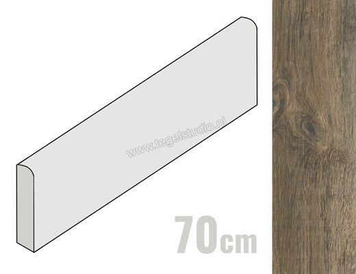  Ragno Woodglam Grigio 5x70 cm Plint Mat Vlak Naturale R06S | 382735