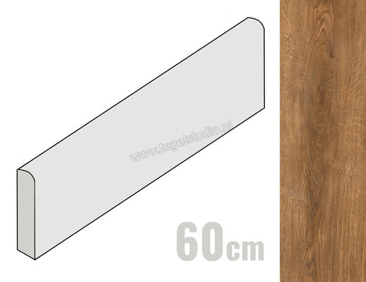  Ragno Inedito Nocciola 6x60 cm Plint Mat Gestructureerd Naturale RAMV | 383065