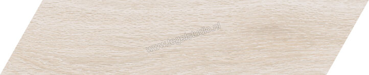  Ragno Woodchoice Milk 11x54 cm Vloertegel / Wandtegel Chevron Mat Vlak Naturale R17H | 383140