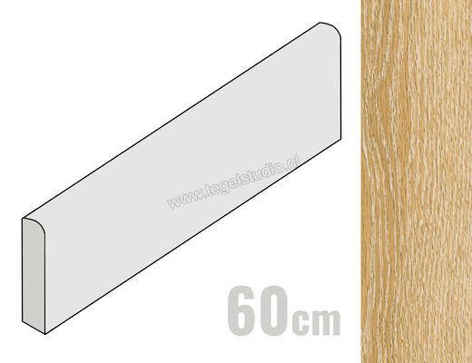  Ragno Woodchoice Sugar 7.5x60 cm Plint Mat Vlak Naturale R6MV | 383158