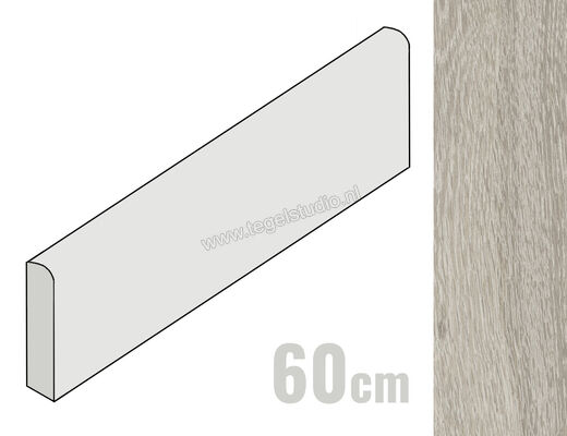  Ragno Woodchoice Salt 7.5x60 cm Plint Mat Vlak Naturale R6MW | 383161