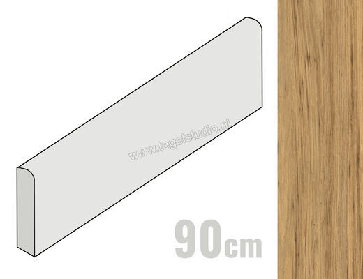  Ragno Woodclass Honey 7.2x90 cm Plint Mat Vlak Naturale R76Y | 383176
