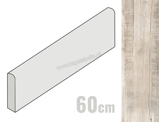  Ragno Woodmania Ivory 6x60 cm Plint Mat Vlak Naturale R56F | 383347
