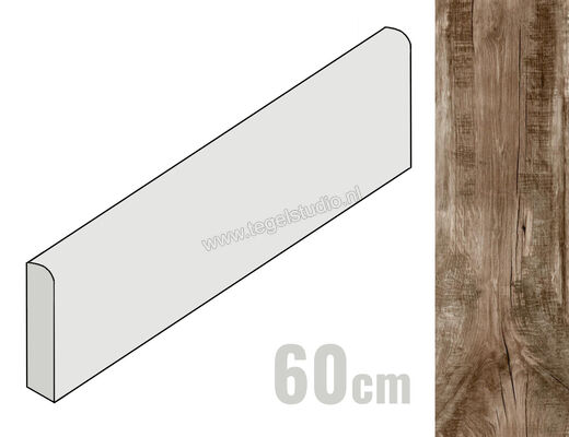  Ragno Woodmania Musk 6x60 cm Plint Mat Vlak Naturale R56J | 383356