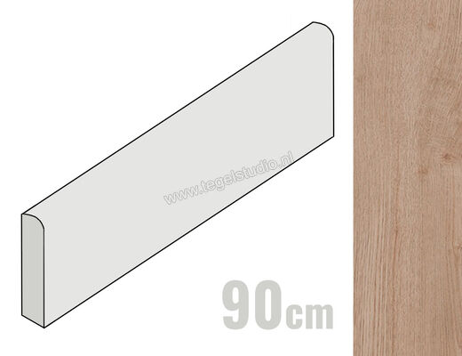  Ragno Woodpassion Smoke 7.5x90 cm Plint Mat Vlak Naturale R44V | 383449