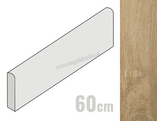  Ragno Woodsense Beige 6x60 cm Plint Mat Vlak Naturale R8CK | 383506