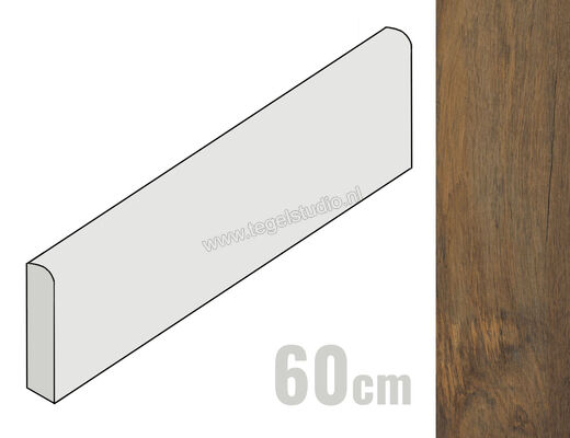  Ragno Woodsense Marrone 6x60 cm Plint Mat Vlak Naturale R8CL | 383509
