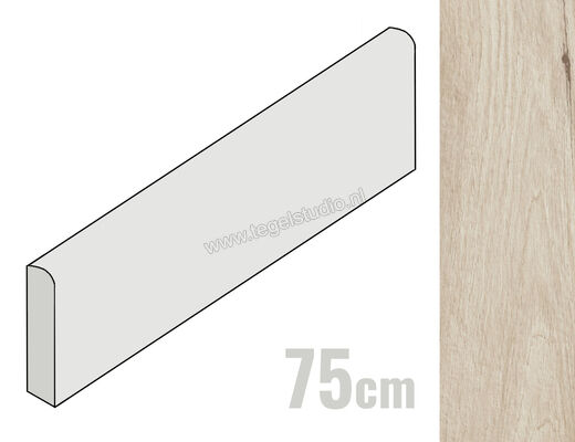  Ragno Woodsense Avorio 6x75 cm Plint Mat Vlak Naturale R8CU | 383515
