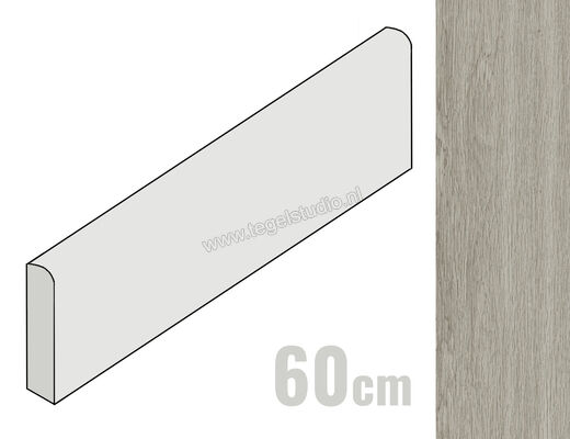  Ragno Woodsoft Grigio 6x60 cm Plint Mat Vlak Naturale R19N | 383563