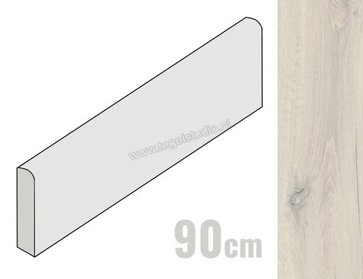  Ragno Woodstory Bianco 7.5x90 cm Plint Mat Vlak Naturale R5QW | 383593