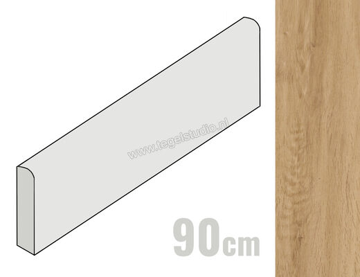  Ragno Woodstory Beige 7.5x90 cm Plint Mat Vlak Naturale R5QX | 383596