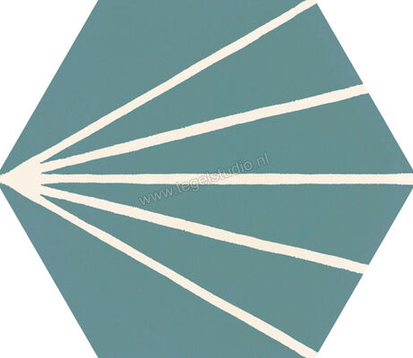  Ragno Stratford Green 18.2x21 cm Vloertegel / Wandtegel Decoro Tratto Mat Vlak Naturale R8YT | 385228