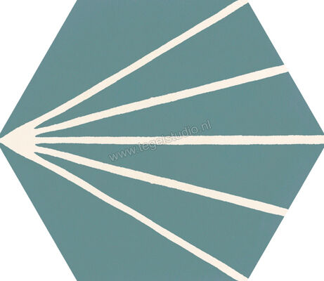  Ragno Stratford Green 18.2x21 cm Vloertegel / Wandtegel Decoro Tratto Mat Vlak Naturale R8YT | 385231