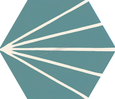  Ragno Stratford Green 18.2x21 cm Vloertegel / Wandtegel Decoro Tratto Mat Vlak Naturale R8YT | 385240