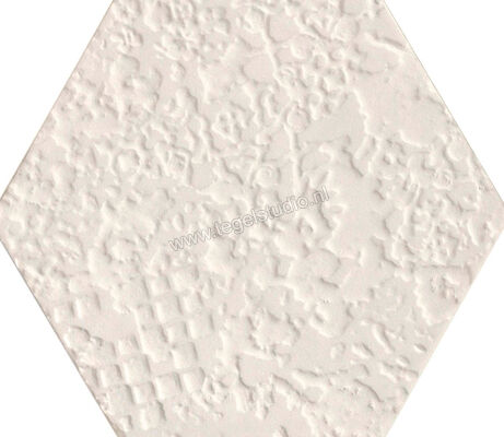  Ragno Stratford White 18.2x21 cm Wandtegel Struttura Crochet 3D Mat Vlak Naturale R92A | 385306