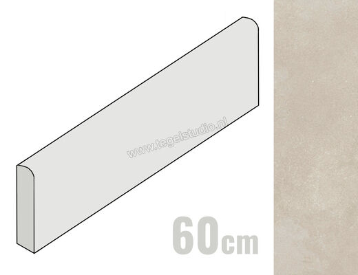  Ragno Stratford Beige 7x60 cm Plint Mat Vlak Naturale R92D | 385312
