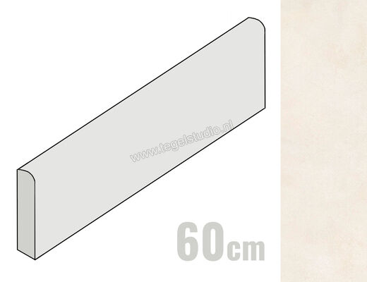  Ragno Stratford White 7x60 cm Plint Mat Vlak Naturale R92E | 385315