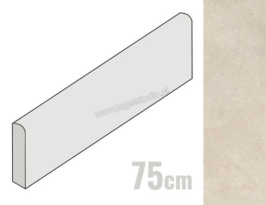  Ragno Stratford Clay 7x75 cm Plint Mat Vlak Naturale R92Q | 385336