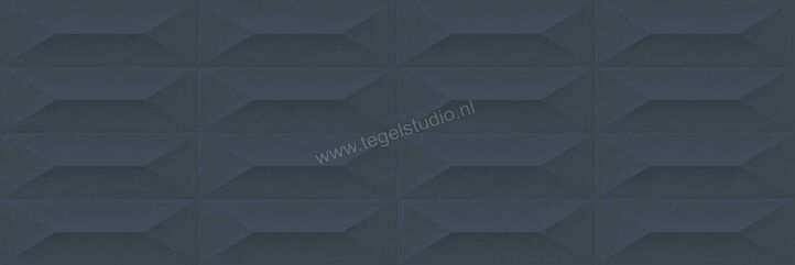  Ragno Tempera Blu 30x90 cm Wandtegel Struttura Trape 3D Mat Gestructureerd Naturale R703 | 385822