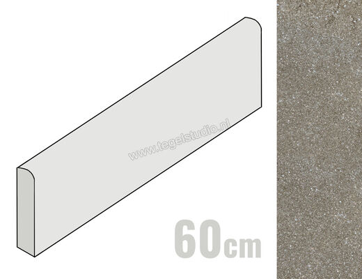  Ragno Stoneway_Porfido Anthracite 7x60 cm Plint Mat Gestructureerd Naturale R48E | 386020