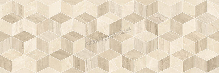  Ragno Imperiale Travertino 30x90 cm Wandtegel Tangram Glanzend Vlak Glossy R75G | 387349