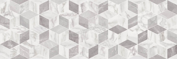  Ragno Imperiale Bianco 30x90 cm Wandtegel Tangram Glanzend Vlak Glossy R75E | 387352