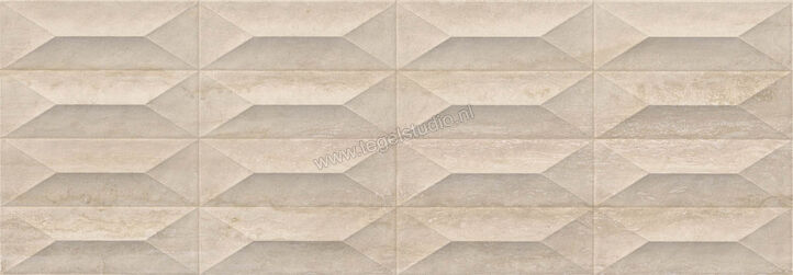  Ragno Imperiale Travertino 30x90 cm Wandtegel Gemma 3D Glanzend Gestructureerd Glossy R75A | 387391