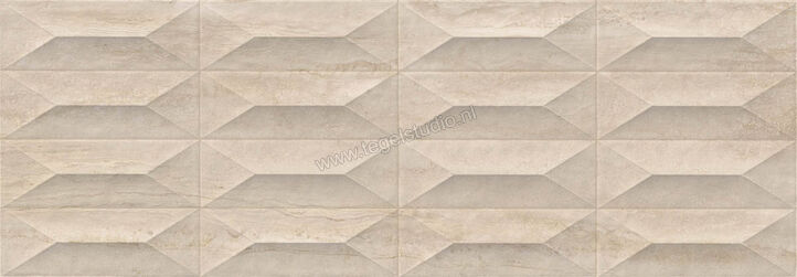  Ragno Imperiale Travertino 30x90 cm Wandtegel Gemma 3D Glanzend Gestructureerd Glossy R75A | 387394