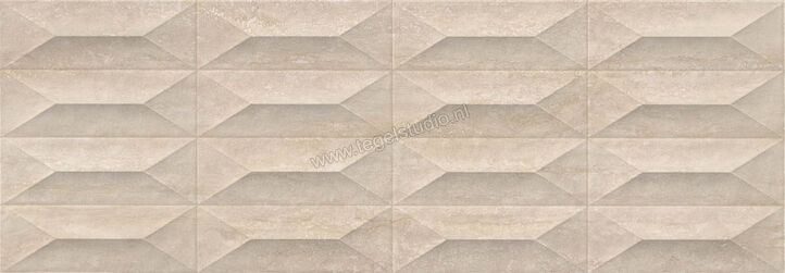  Ragno Imperiale Travertino 30x90 cm Wandtegel Gemma 3D Glanzend Gestructureerd Glossy R75A | 387397