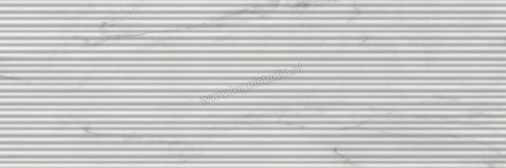  Ragno Imperiale Bianco 30x90 cm Wandtegel Struttura Shangai 3D Mat Gestructureerd Semimatt R74M | 387649