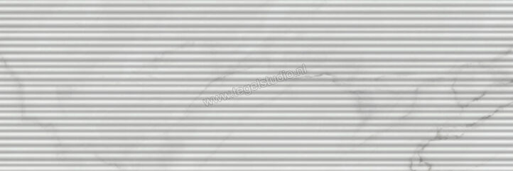  Ragno Imperiale Bianco 30x90 cm Wandtegel Struttura Shangai 3D Mat Gestructureerd Semimatt R74M | 387655